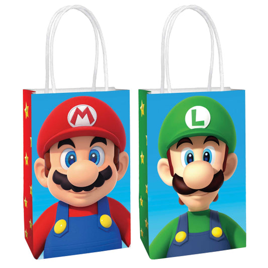 super mario bros luigi birthday party treat bags loot guests kids decorations