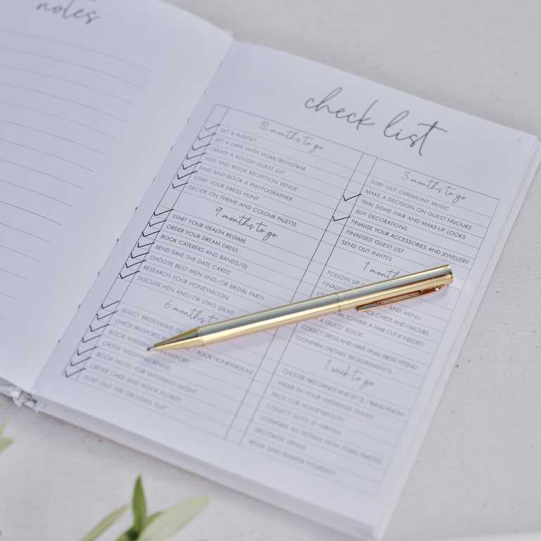 White Sage Wedding Planner Notebook