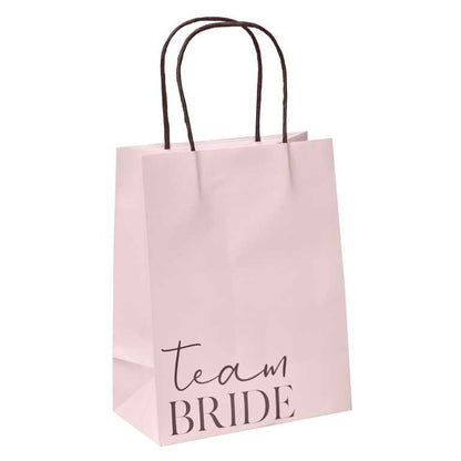 pink team bride bachelortte hens party bridal shower gift bags treat bags for guests