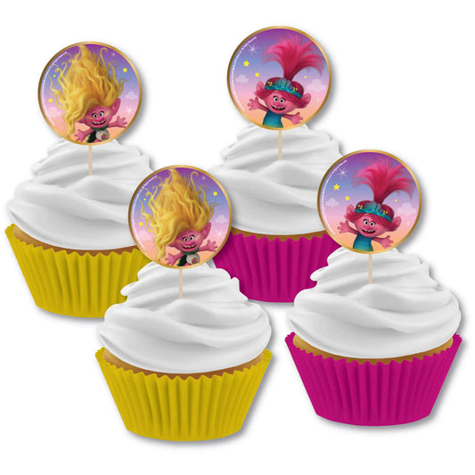 Trolls 3 Band Together Cupcake Toppers