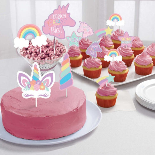 Unicorn Cupcake Cake Toppers