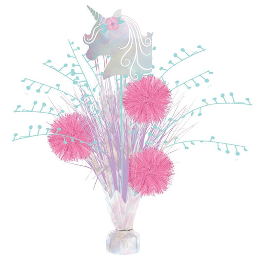 Unicorn Tinsel Burst Table Centrepiece