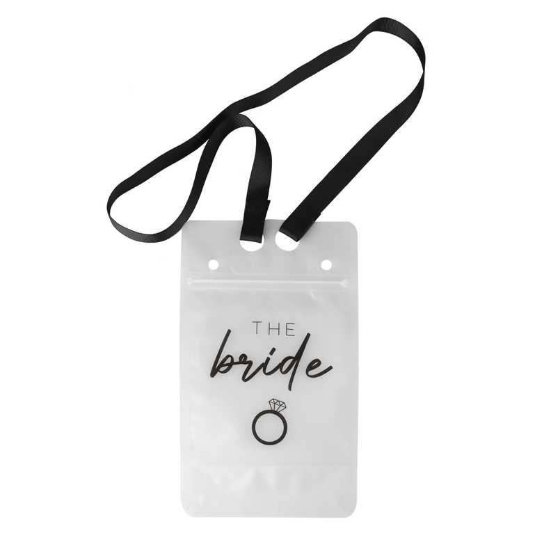 The Bride Hens Party Bachelorette Drinking Pouch With Straw