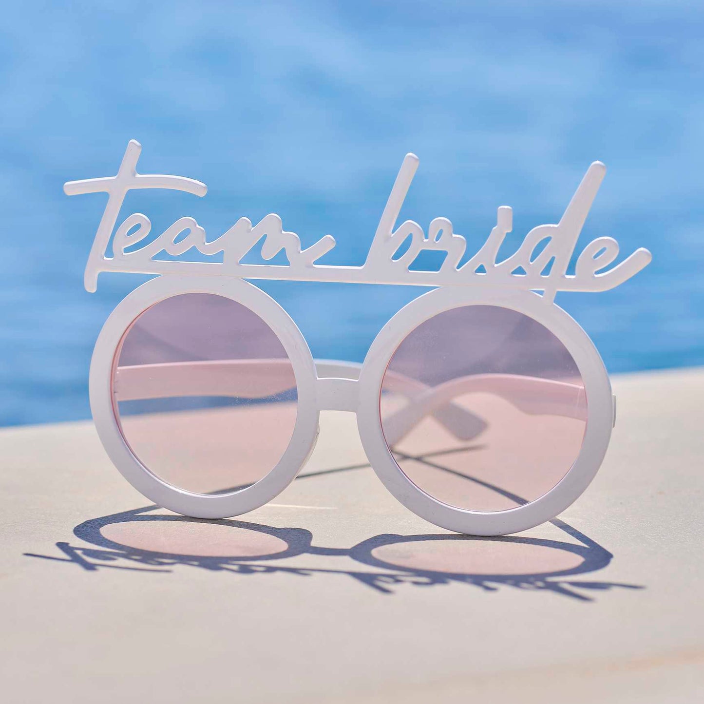 White Team Bride Bachelorette Hens Party Sunglasses