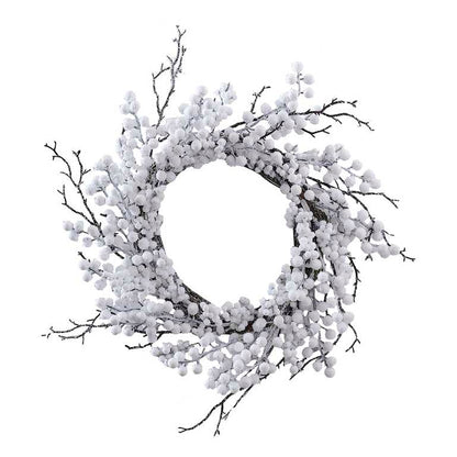 White Berry Christmas Front Door Wreath