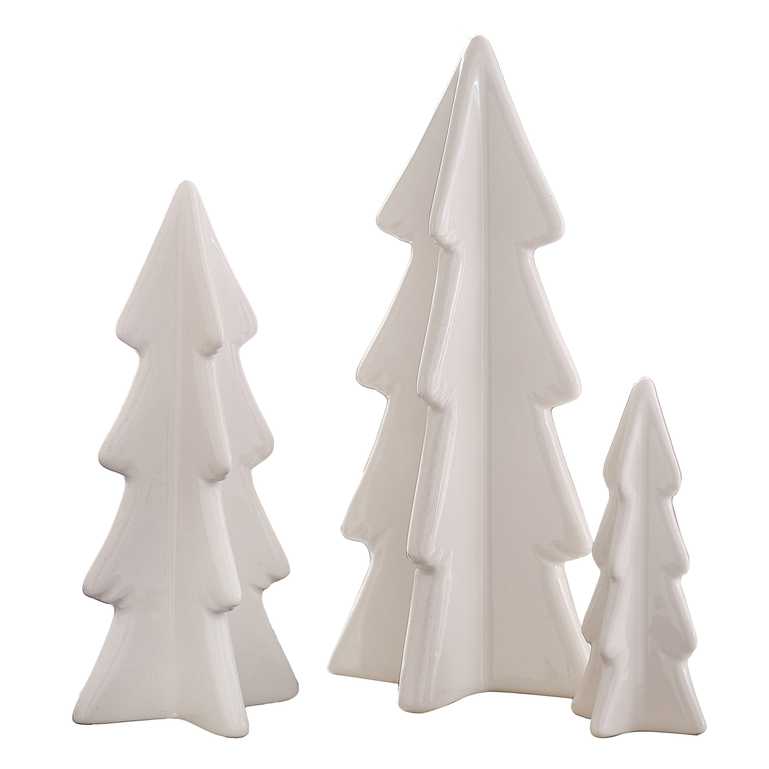 White Ceramic Christmas Treet Table Decor