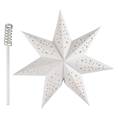 White Paper Star Christmas Tree Topper