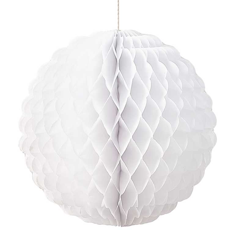 White Honeycomb Ball Paper Hanging Decorations