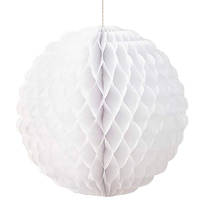 White Honeycomb Ball Paper Hanging Decorations