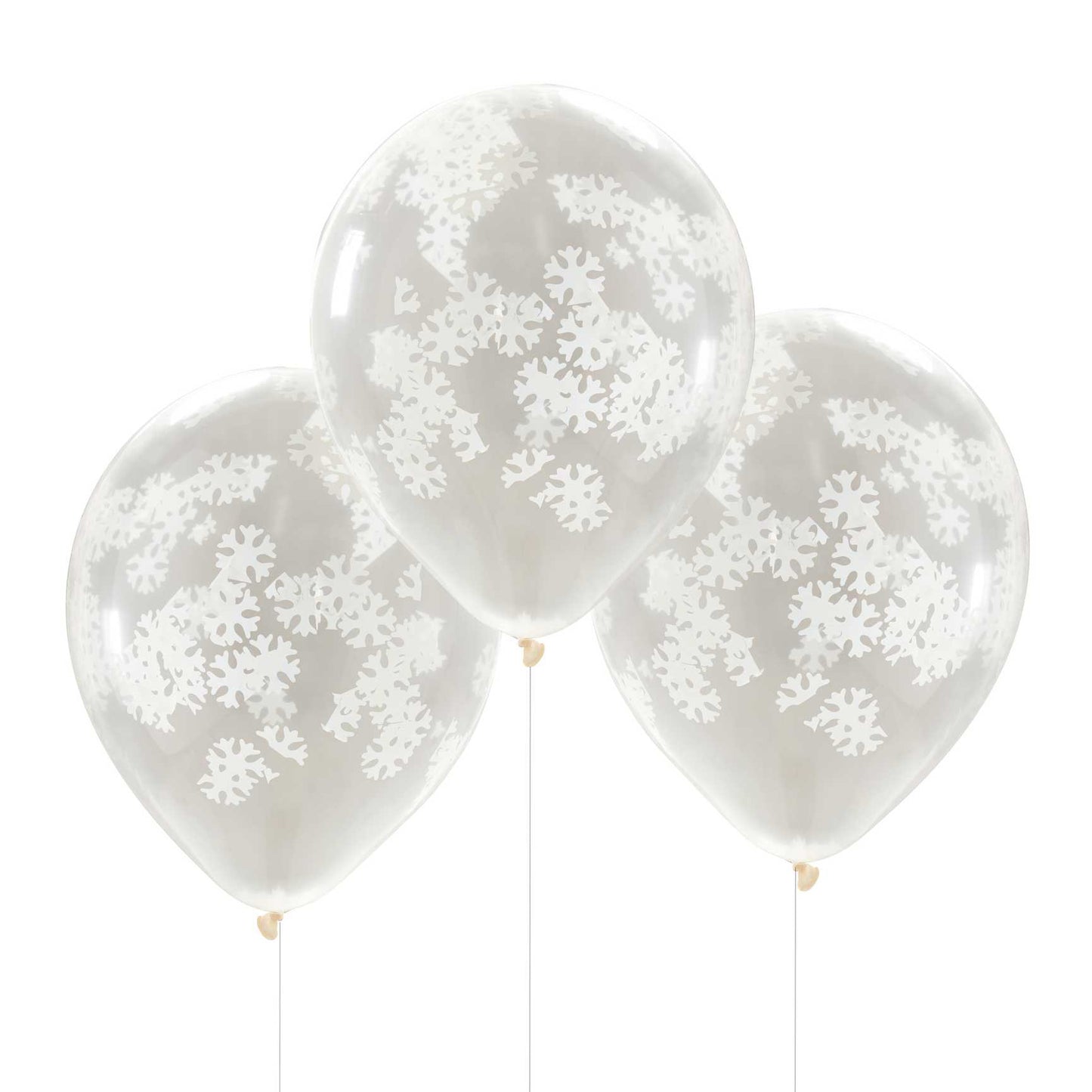 Winter Wonderland Snowfllake Confetti Christmas Balloons