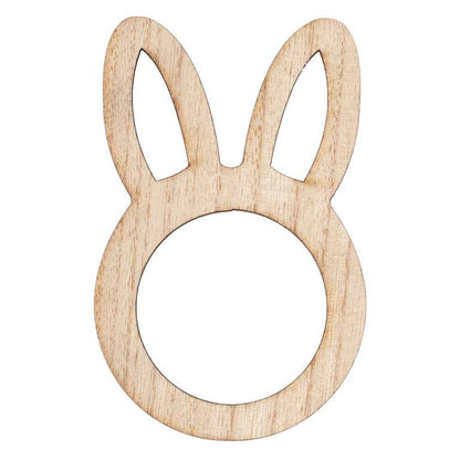 Wooden Easter Bunny Napkin Ring Holders