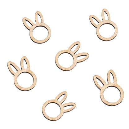 Wooden Easter Bunny Table Scatter Confetti