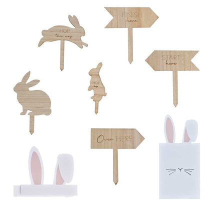 Wooden Easter Egg Hunt Sign Kit