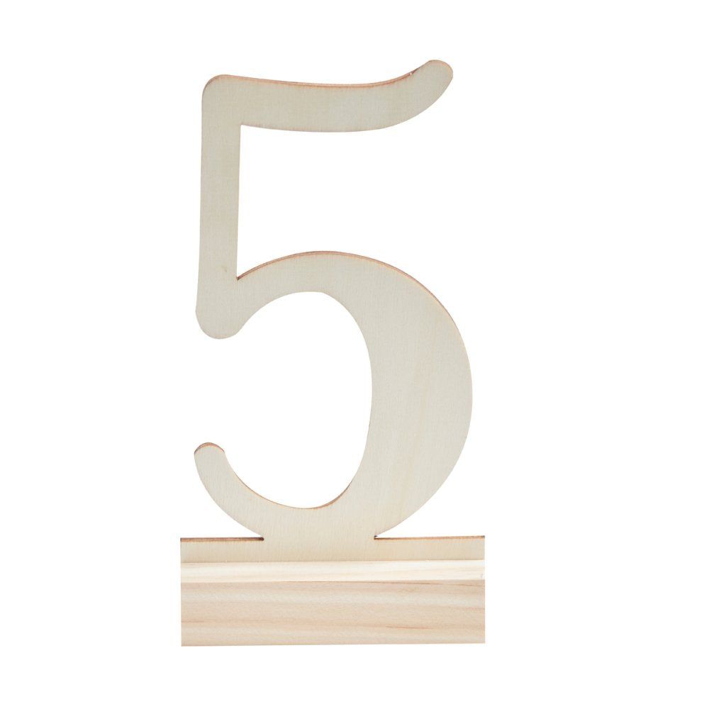 Wooden Wedding Table Numbers