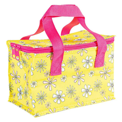 Yellow Daisy Flowers Mini Lunch Box Insulated Bag