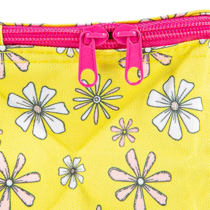 Yellow Daisy Flowers Mini Lunch Box Insulated Bag