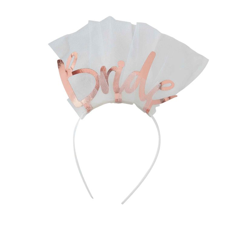 Rose Gold Bride Hens Party Bridal Shower Headband