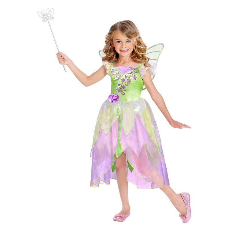 Kids Garden Fairy Princess Pixie Costume 5-7 years