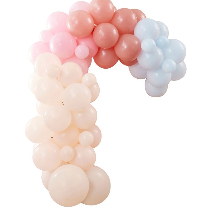 happy everything neutral nude cream coloured diy balloon garland arch kit for a party or event decoration