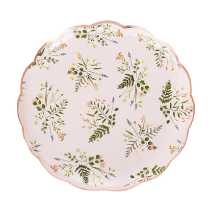 Let's Par Tea Floral Paper Party Plates