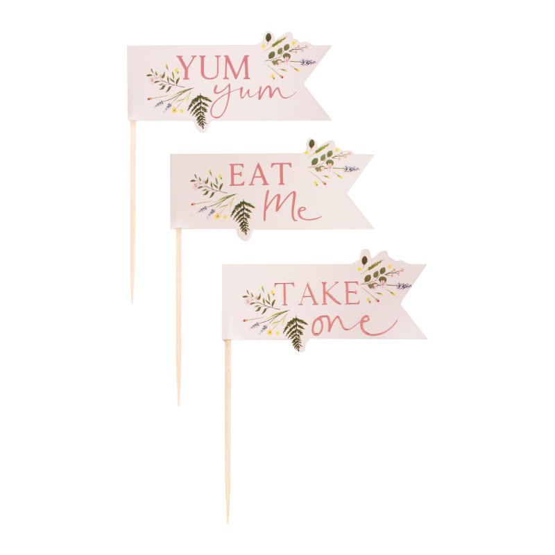 Let's Par Tea Cupcake Toppers x 12