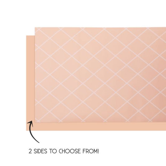 Pastel Orange Peach Paper Party Table Runner Cover