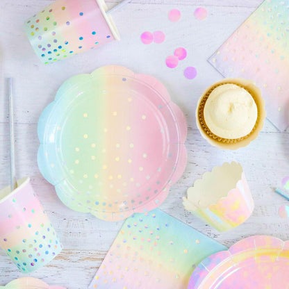 Pastel Rainbow Paper Party Cups