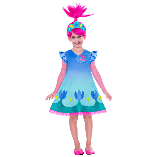 Kids Trolls Poppy Costume Size 6-8 Years