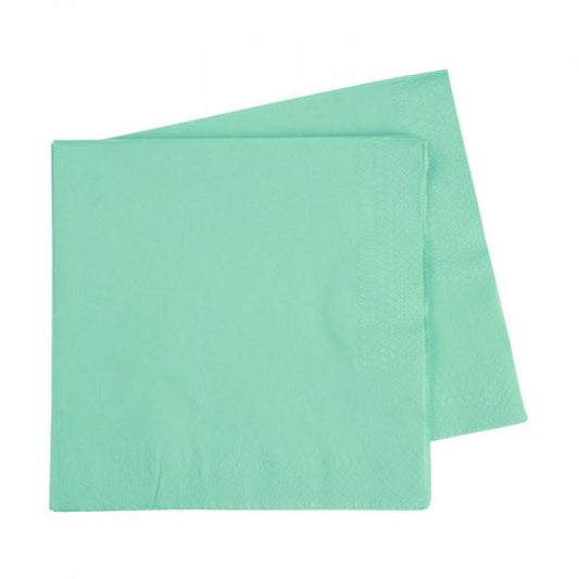 Pastel Mint Green Small Paper Party Lunch Napkin Serviette