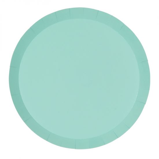 Pastel Mint Green Paper Party Dinner Plate Pk 10