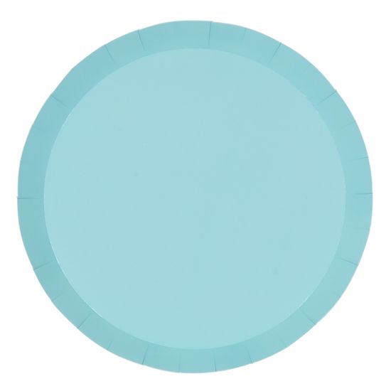 Pastel Blue Paper Party Dinner Plate Pk 10