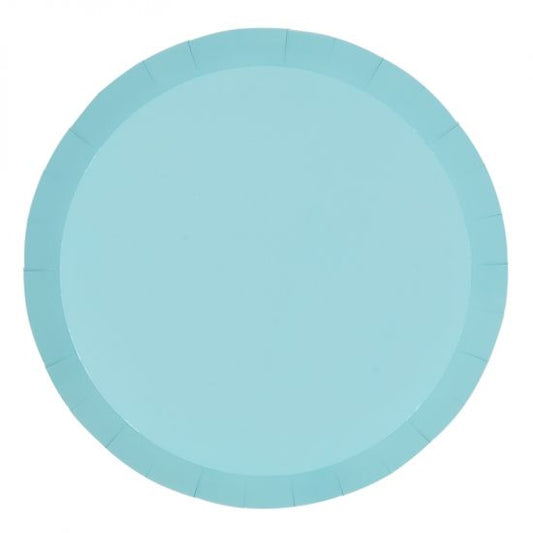 Pastel Blue Paper Party Dinner Plate Pk 10