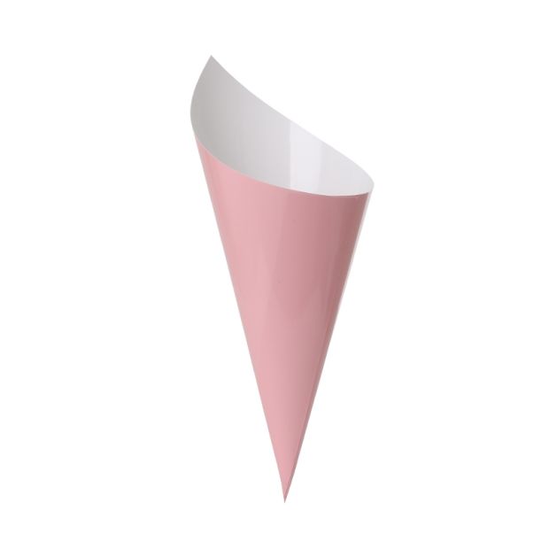 Pastel Pink Paper Party Snack Cone Pk 10