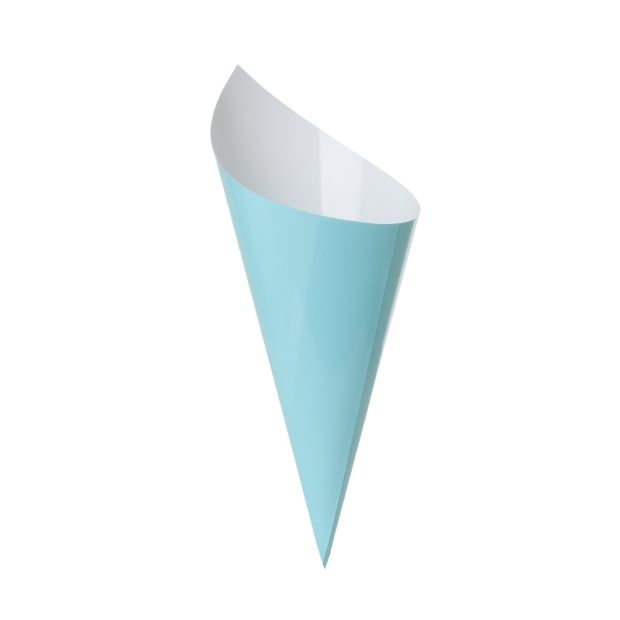 Pastel Blue Paper Party Snack Cone Pk 10