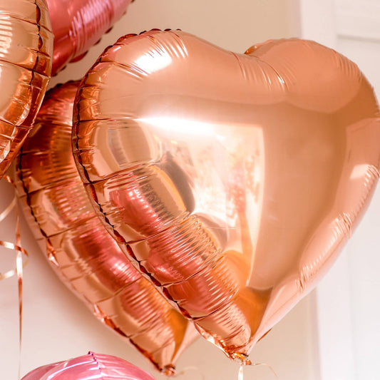 Rose Gold Foil Heart Party Balloon
