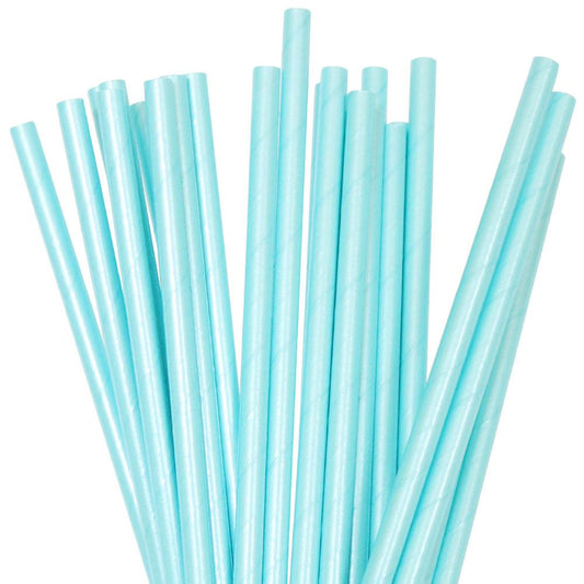 blue foil paper party straws birthday event baby boy baby shower gender reveal