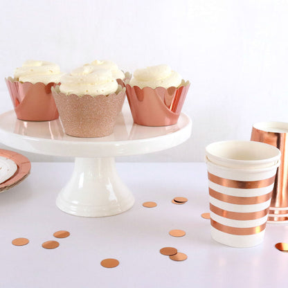 Rose Gold Mirror Party Cupcake Wrapper